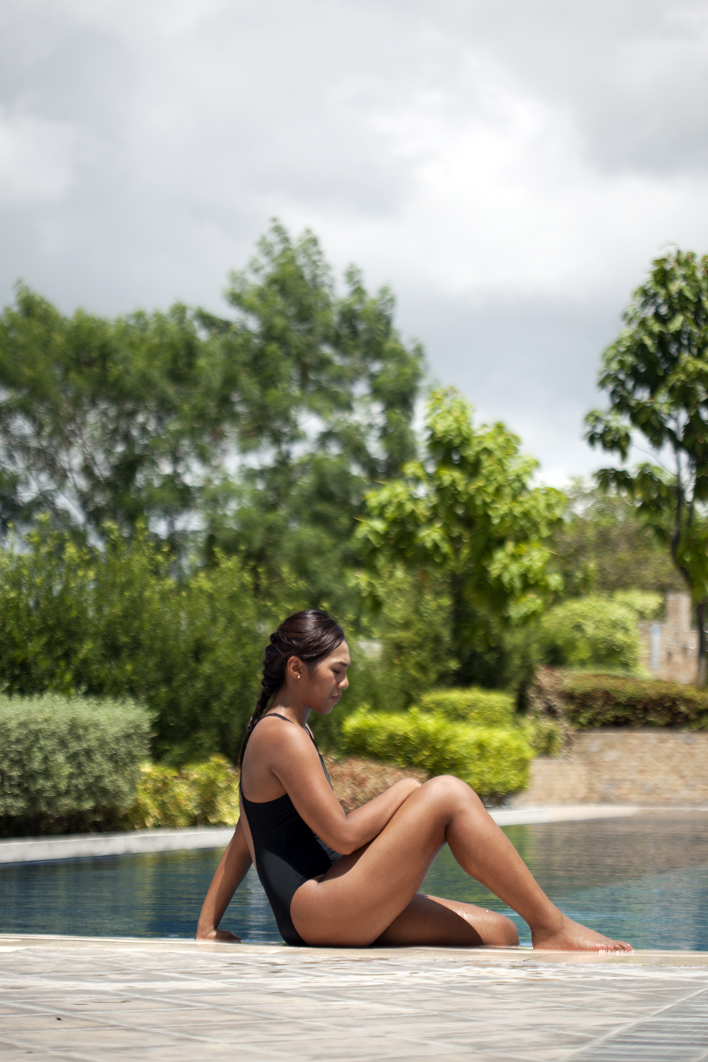 Even while she was recovering from injury, Claire Adorna was still working on her upper body strength