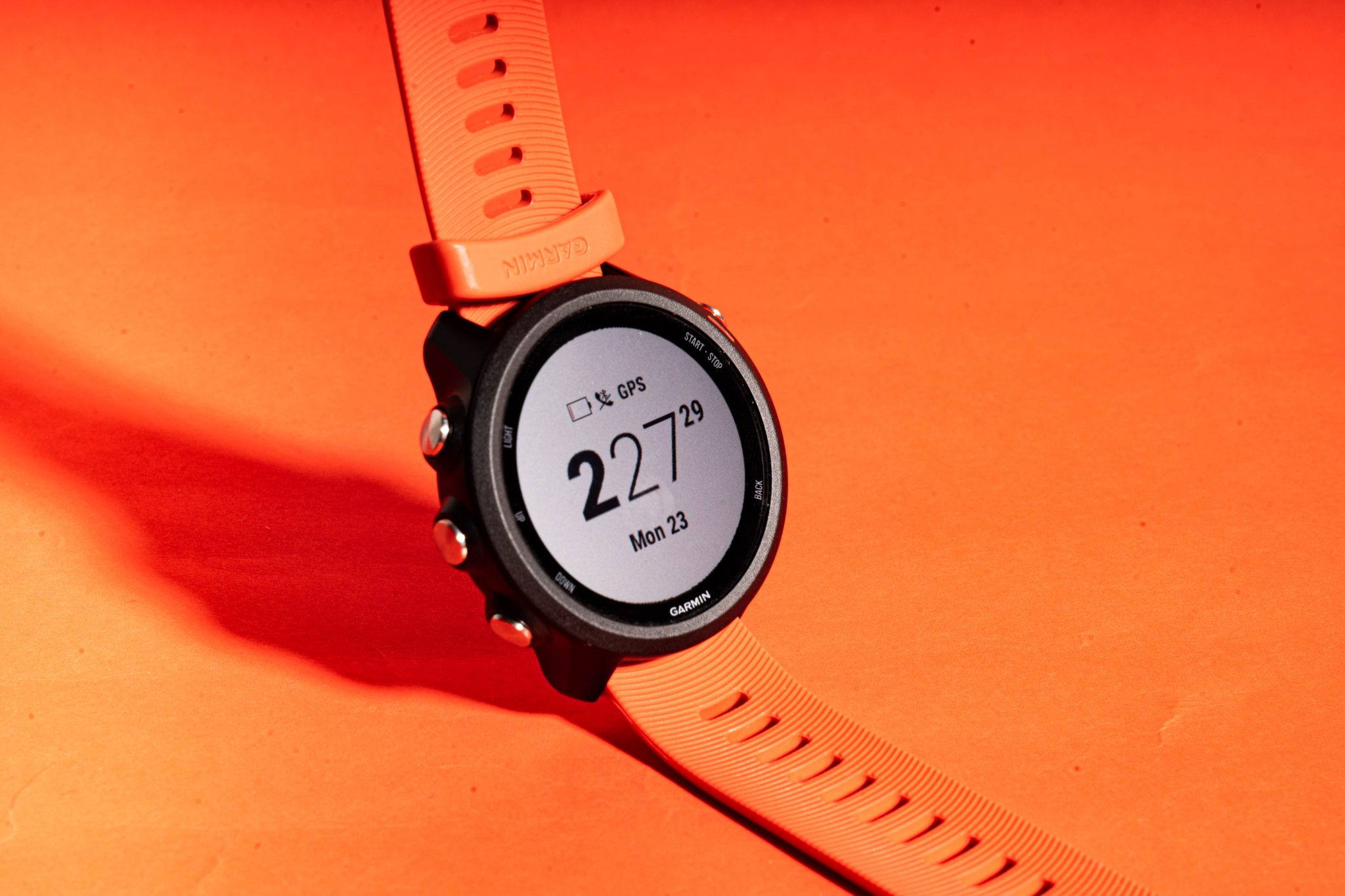 The Garmin Forerunner 245 Music has a guided breathing activity, which guides you through the visual display and gentle haptic feedback